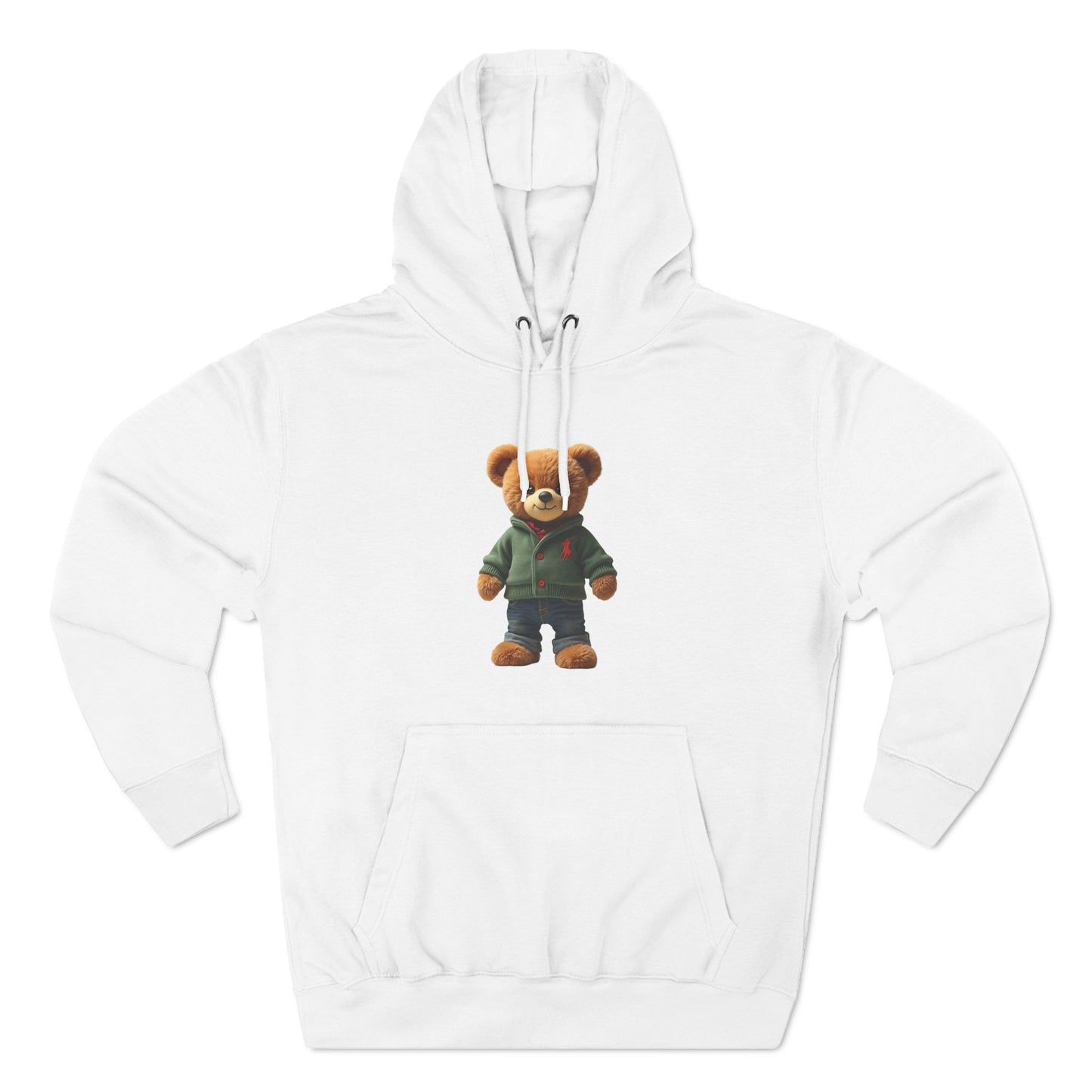 Cozy Retro Teddy Bear Hoodie – Vintage Style, Perfect for Fall and Winter!